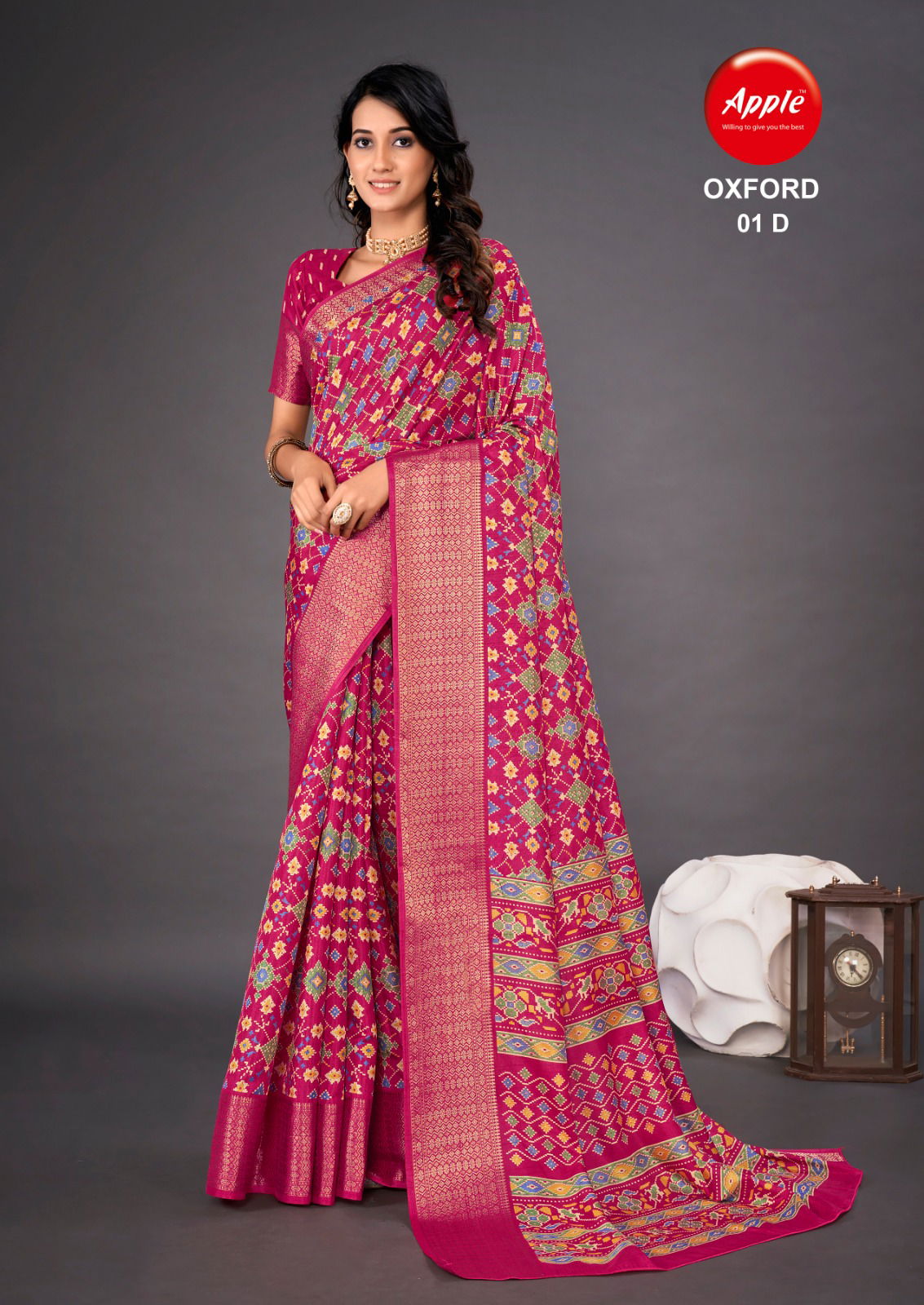 Oxford Vol 1 By Apple Printed Sarees Catalog
